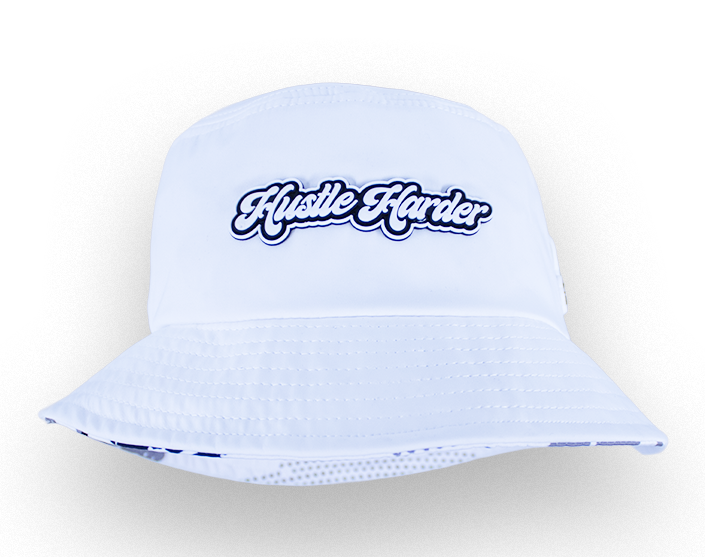 Hustle Harder Pearl White Bucket