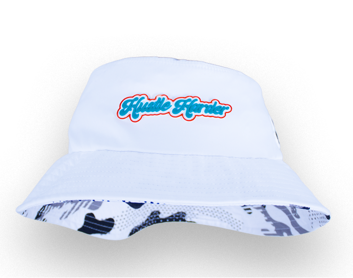 Hustle Harder Pearl White Bucket x Miami Colorway