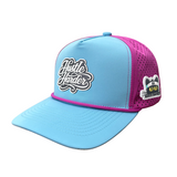 PurpBlue Hustle Harder Snapback