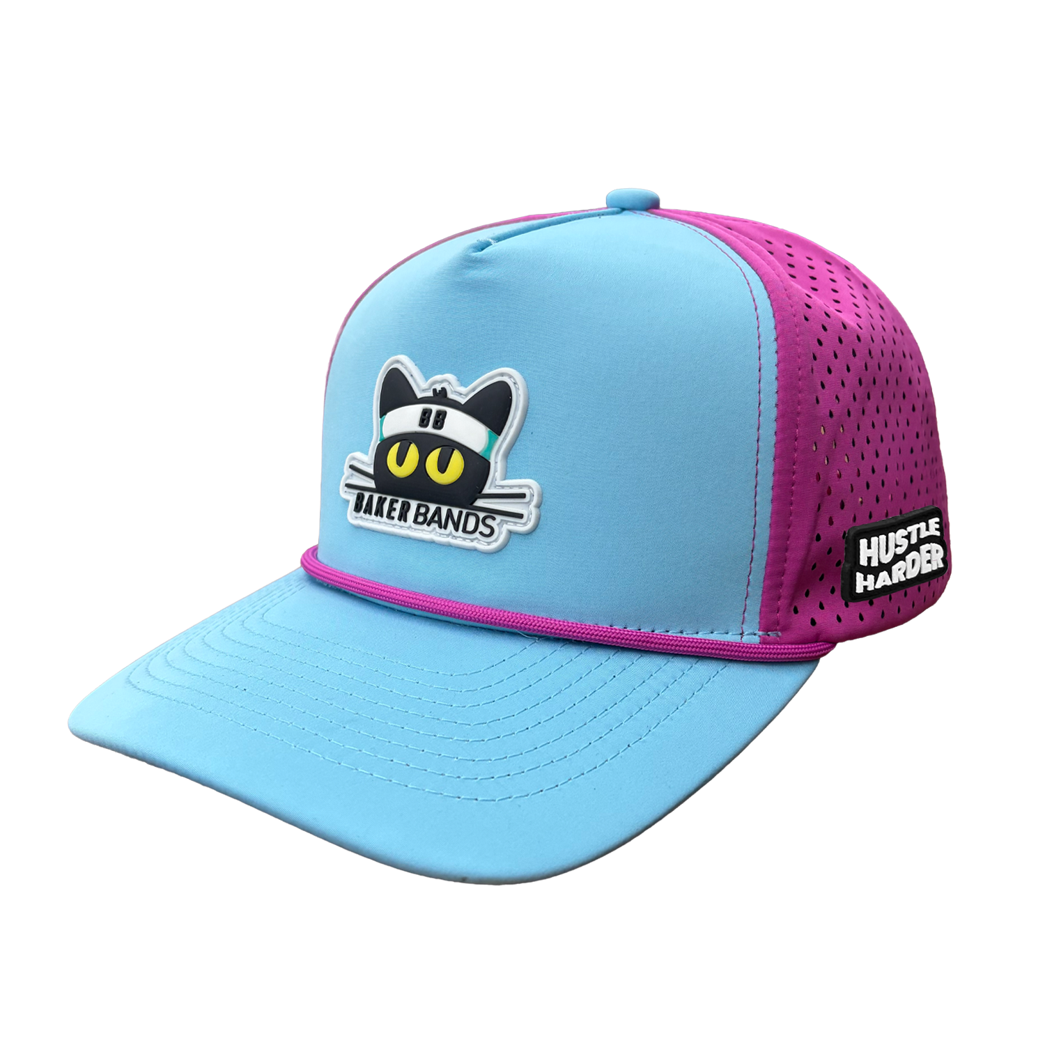 PurpBlue Snix Hustle Harder Snapback