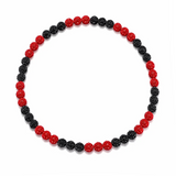 Crimson Blaze Beaded Necklace
