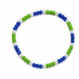Electric Lime Beaded Necklace