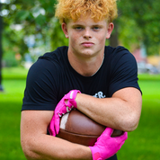 Pink Football Gloves