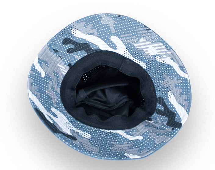 Hustle Harder Steel Blue Bucket