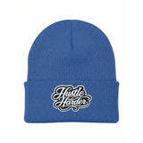 Blue Hustle Harder Beanie