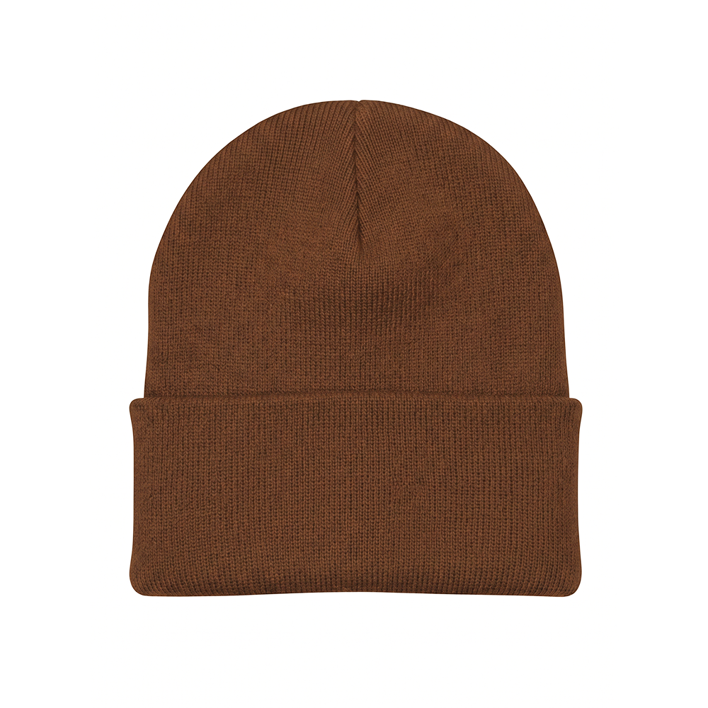 Brown Hustle Harder Beanie