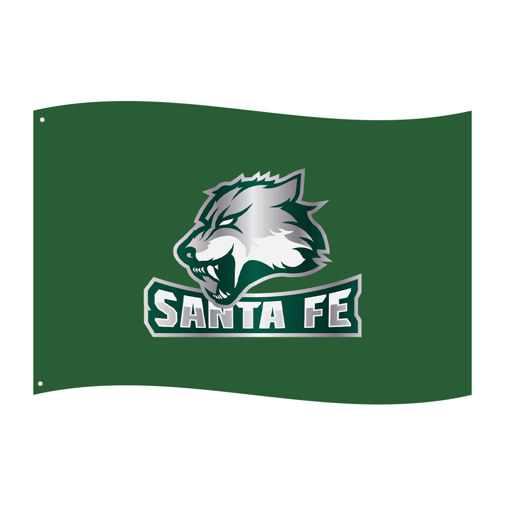 Santa Fe Wolves Fan Flag