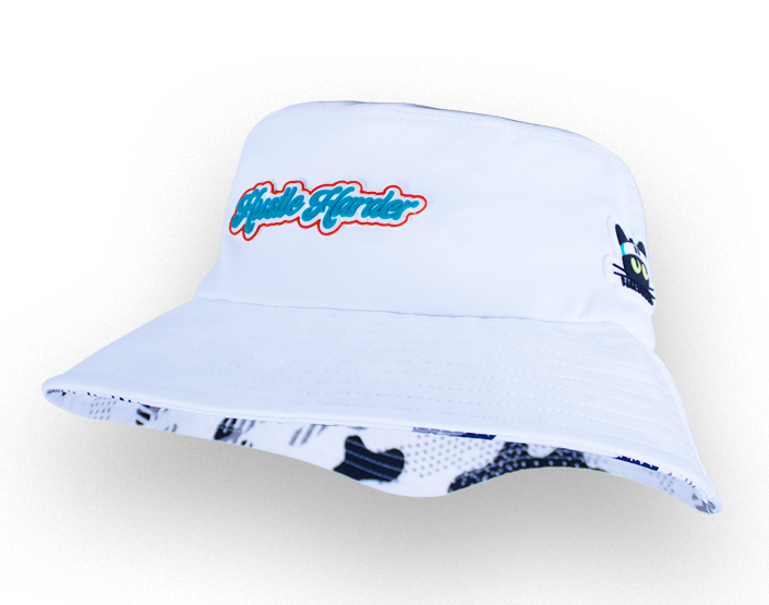 Hustle Harder Pearl White Bucket x Miami Colorway