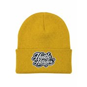 Yellow Hustle Harder Beanie