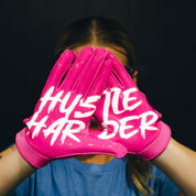 Pink Football Gloves